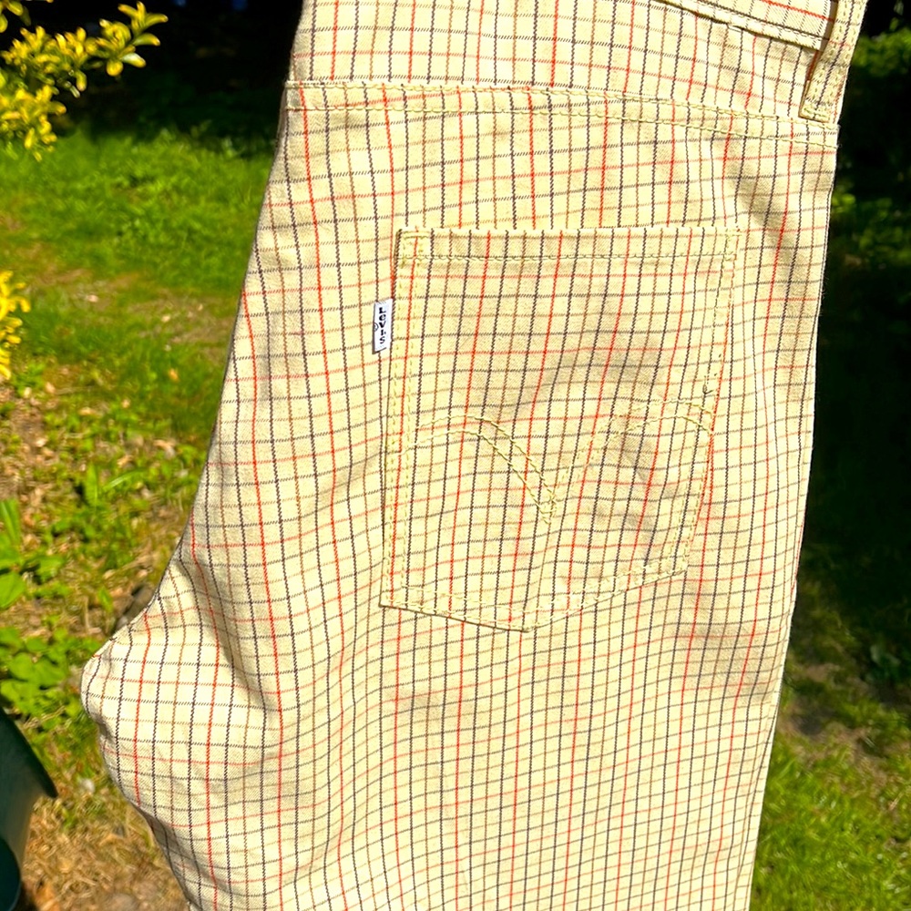 NWOT LEVI’S PLAID SKINNY TROUSER 511 RE-ISSUED